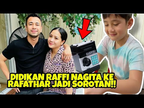 TETAP AJARI RAFATHAR untuk HARGAI UANG RECEH MESKI SUDAH SULTAN, ISI CELENGAN AA BIKIN SYOK