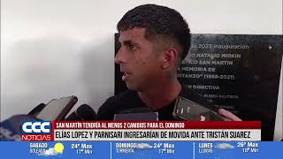 SAN MARTÍN TENDRÍA AL MENOS 2 CAMBIOS PARA EL DOMINGO