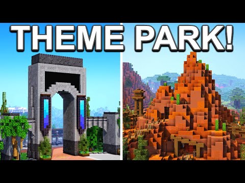 Theme Park In Survival Minecraft!