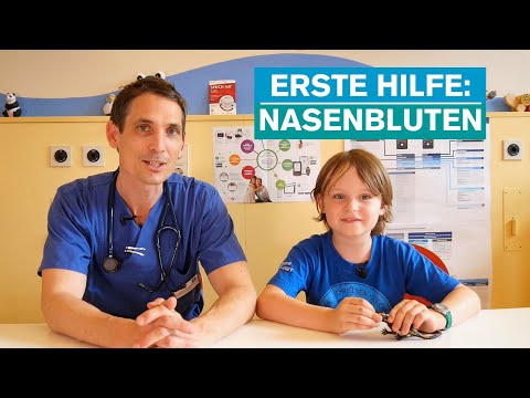 Erste Hilfe für Kinder erklärt: Nasenbluten