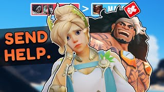 Playing Mercy with Mauga is absolutely terrifying (but also very fun) | Niandra