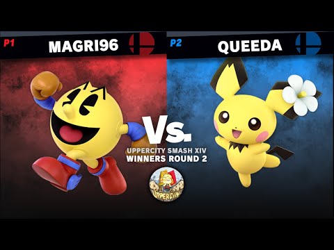 UpperCity Smash XIV - Magri96 (PAC-MAN) vs Queeda (Pichu) - Winners Round 2.