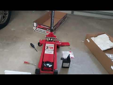 Harbor Freight Low Profile 3 Ton floor Jack. Pittsburgh Series 2 (Unboxing)
