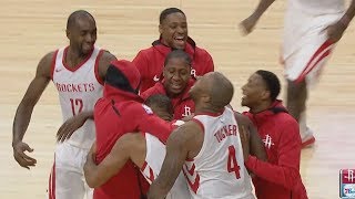 Eric Gordon Game Winner at the Buzzer! Rockets vs 76ers 2017-18 Season