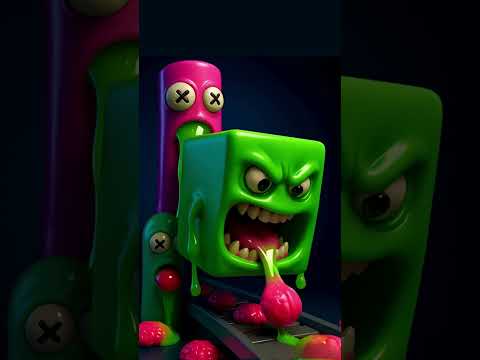 The Brain Factory Monster 🧠👹 | Creepy Cartoon Horror Loop