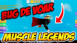 ROBLOX  Muscle Legends  NOVO BUG DE VOAR!!! MUITO TOP