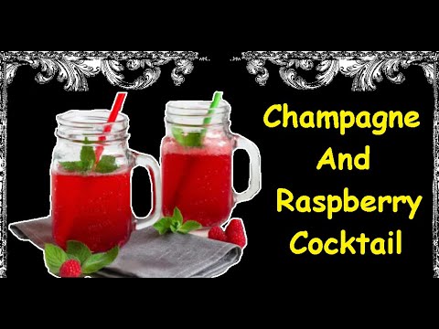 Champagne And Raspberry Cocktail / Book of recipes / Bon Appetit