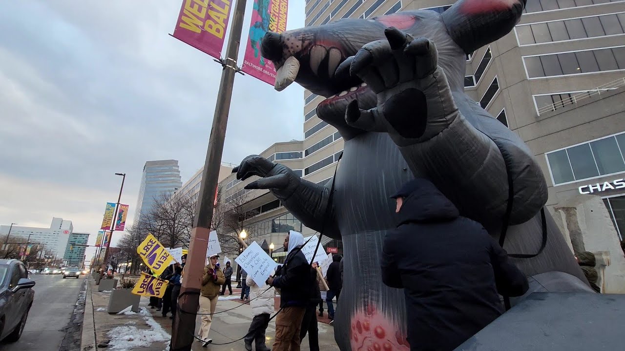 Janitorial Workers Picket Line Protest