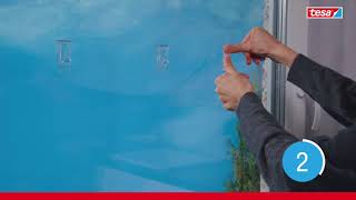 tesa® Klebehaken für transparente Oberflächen und Glas (1kg)
