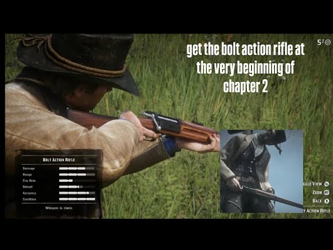 RDR2 - Get the Bolt Action Rifle at the very beginning of chapter 2
