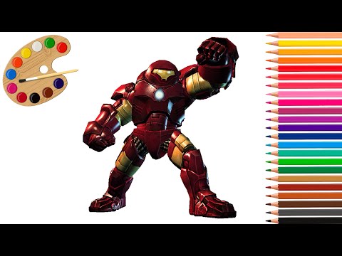 IronMan Hulkbuster coloring pages / Avengers coloring / Superhero Coloring pages
