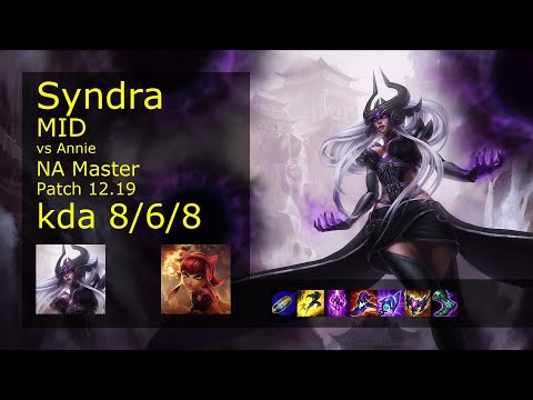 Rank 1 NA Syndra Mid: Syndra vs Annie