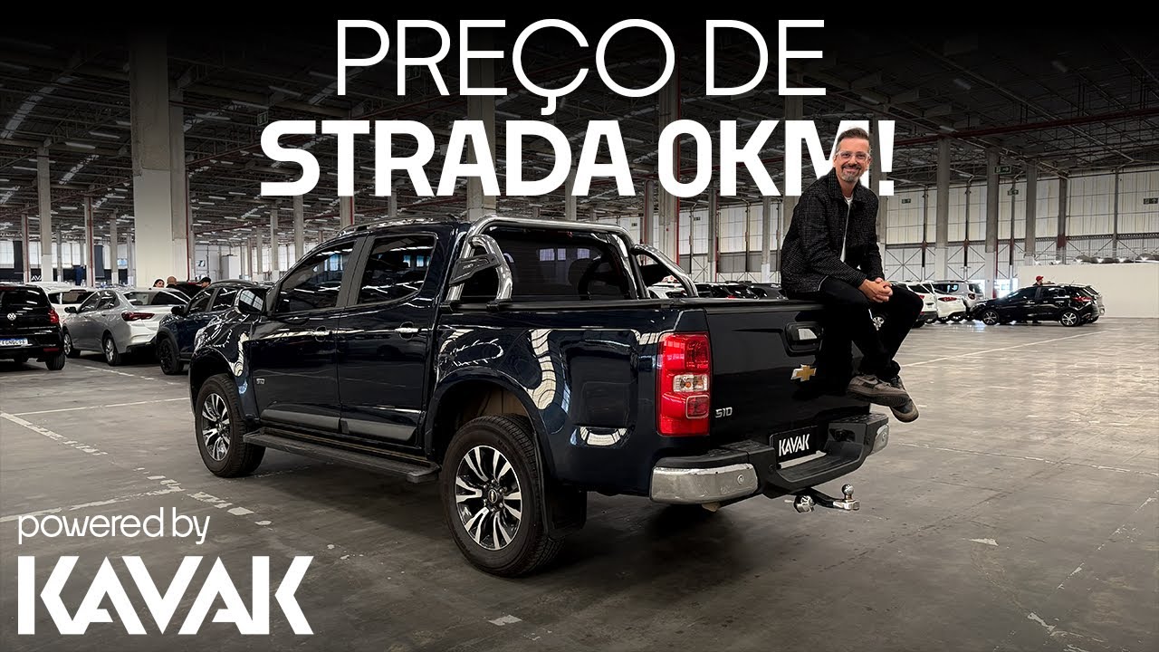 POR PREÇO de Strada 0km: Chevrolet S10 LTZ com BAIXA KM na Kavak!