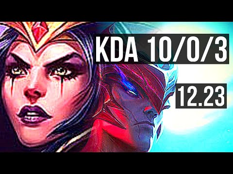 LEBLANC vs YONE (MID) | 10/0/3, 6 solo kills, Legendary, 300+ games | KR Diamond | 12.23
