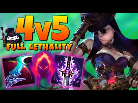 4v5 is no problem when Lethality Cait just one shots anyone instantly