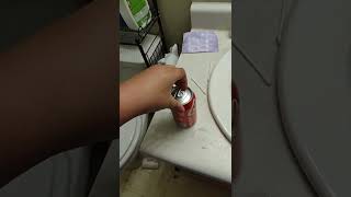 how to open a coke can loud