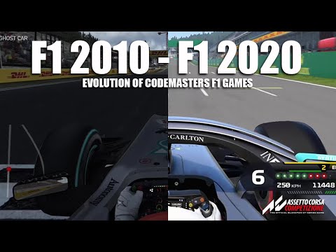 Evolution Of Codemasters F1 Games - F1 2010 - F1 2020