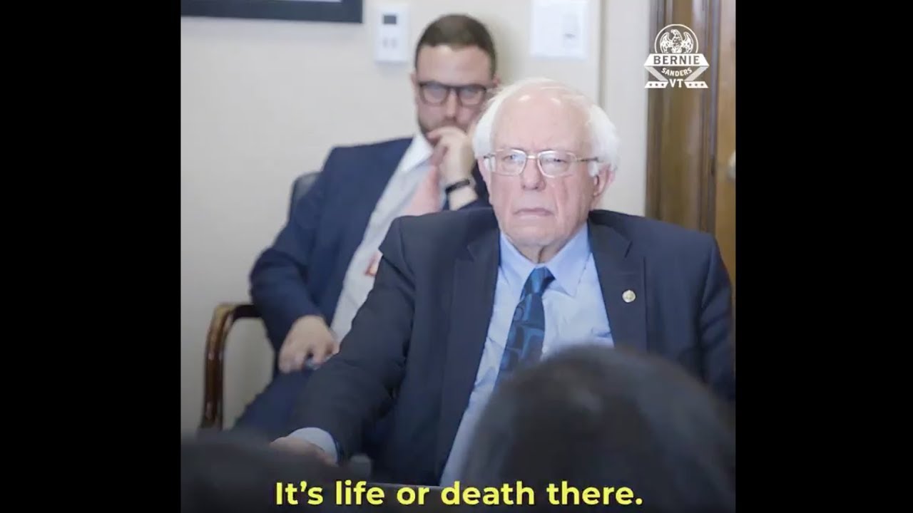 Senator Bernie Sanders highlighting our work