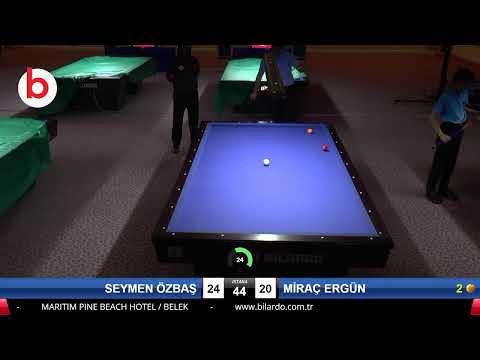 SEYMEN ÖZBAŞ & MİRAÇ ERGÜN Bilardo Maçı - 2020 GENÇLER 1.ETAP-2.TUR C1