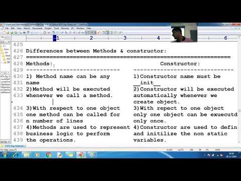 153 Python Difference Between Constructor Method Python Programming Tutorial For Beginner To Advance