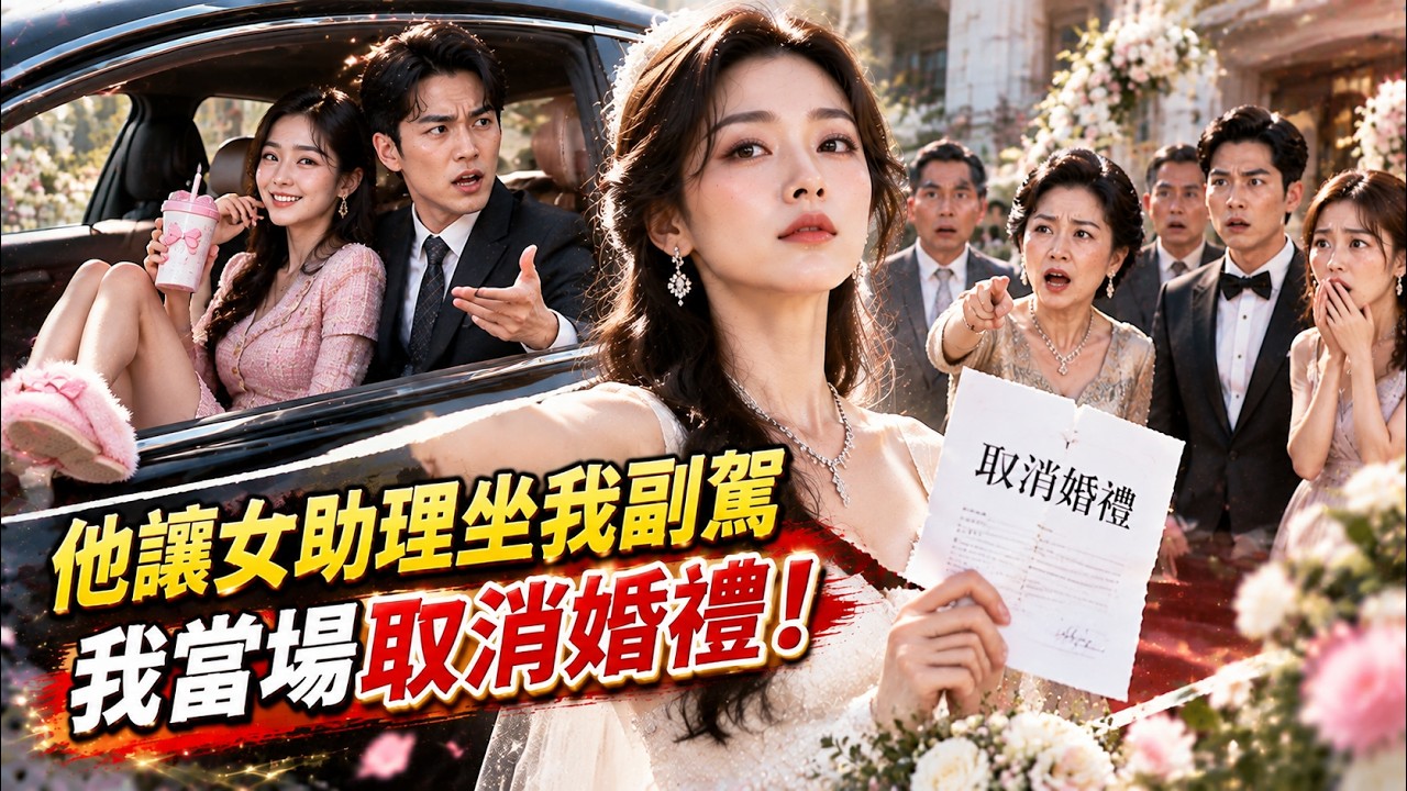 未婚夫讓女助理坐我副駕，還穿我的拖鞋、用我的杯子！他反怪我小題大做，我當場取消婚禮，婆婆全家?