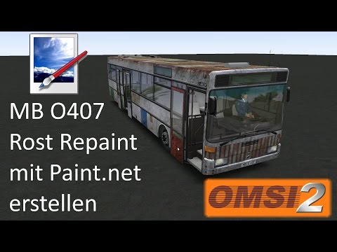 #05 Paint.NET OMSI Mercedes-Benz O407 repainten