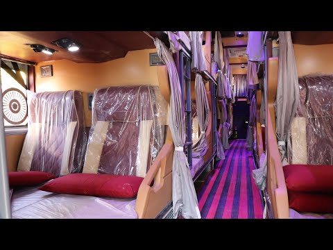 Prakash CAPELLA AC Premium Sleeper Bus Ashok Leyland | asianXpress Luxury Bus Interiors &Exteriors Video