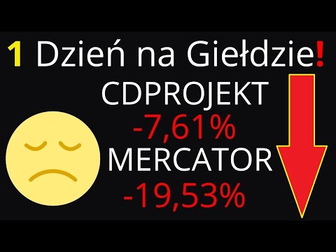 CDPROJEKT kurs Tonie pod wpływem negatywnych ocen graczy! MERCATOR silne spadki! Złoto w odwrocie!
