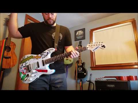 Blink 182 - Carousel Guitar Cover with Sticker Strat