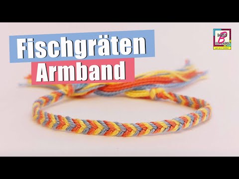 Fischgräten Armband - eine einfache Anleitung für ein Freundschaftsband