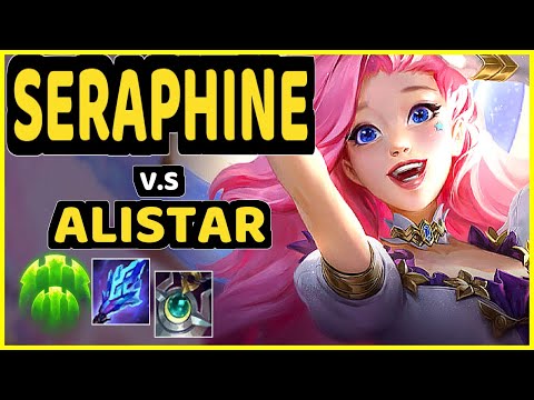 PLEATA (SERAPHINE) vs ALISTAR - BOTTOM SUPPORT GAMEPLAY - KR Ranked GRANDMASTER