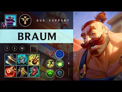 Braum Support vs Nautilus - EUW Grandmaster Patch 26.02