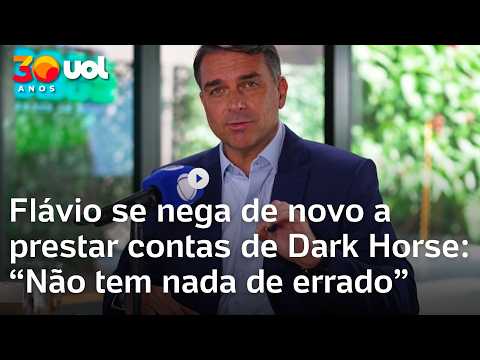 Flávio Bolsonaro na Record: candidato se nega a prestar contas sobre financiamento de ‘Dark Horse’