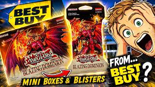 Opening Yugioh BLAZING DOMINION Mini Boxes & Blisters From... Best Buy?!