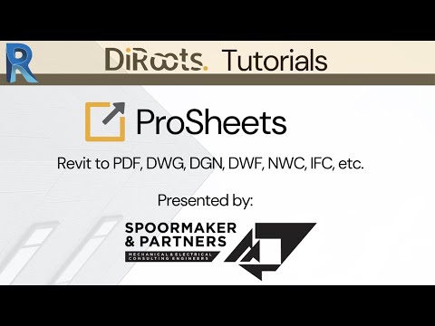 Prosheets Download ProSheets - Batch export to PDF, DWG, IFC, etc.