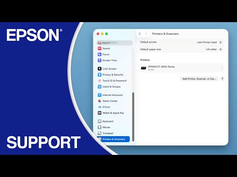 Adding a Printer in macOS — Video tutorial