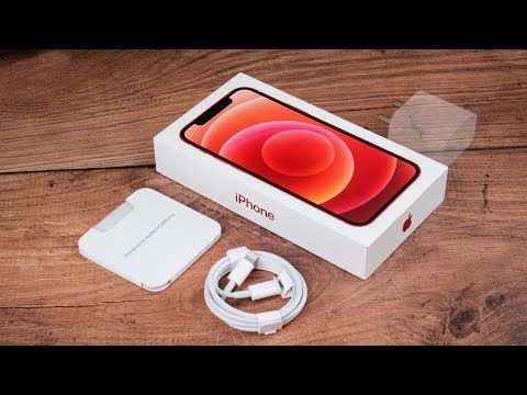 (RED) iPhone 12 Unboxing & Size Comparison