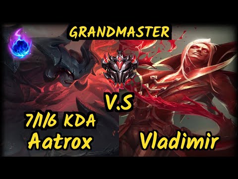 PNG Ayel (AATROX) vs VLADIMIR - 7/1/6 KDA TOP GAMEPLAY - BR Ranked GRANDMASTER