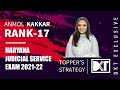 Rank 17 Haryana Judicial Service Exam | Anmol Kakkar's Strategy To Crack HJSE in First Attempt