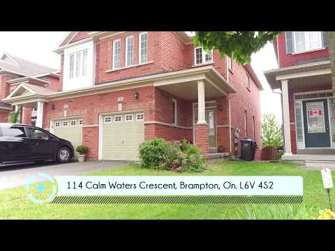 114 Calm Waters Crescent, Brampton, On. L6V 4S2 / HD / Virtual Tour