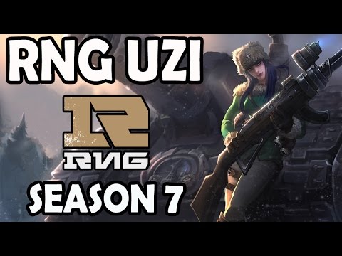 RNG Uzi plays CAITLYN vs JHIN ADC Ranked Challenger Korea
