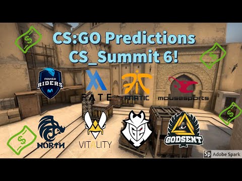 CS Summit 6 - G2 vs. Fnatic, Godsent vs. Mousesports, Vitality vs. Fate, North vs. Movistar Riders!