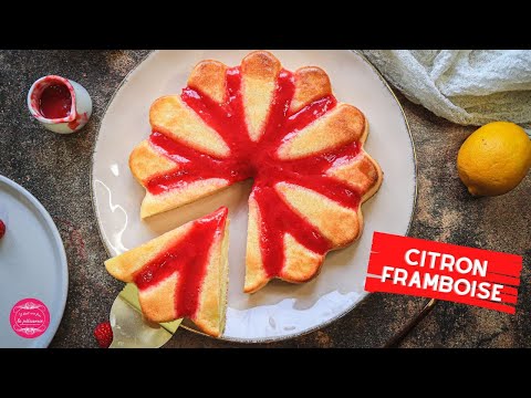 Lemon and Raspberry Cake with Homemade Coulis