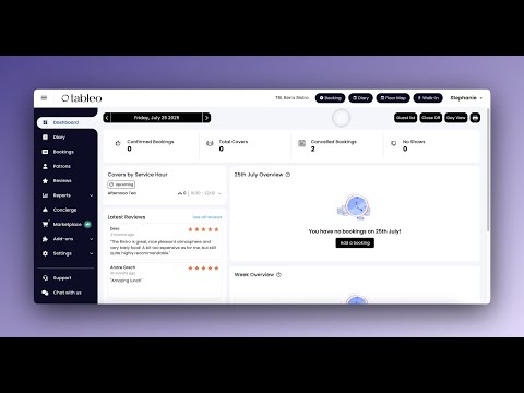 Tableo Manager App