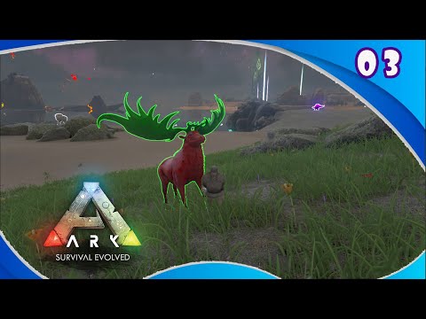 03 ARK ETERNAL  DOMANDO O ALCE GIGANTE E UM BRONTO PRA QUE NÃO SEI