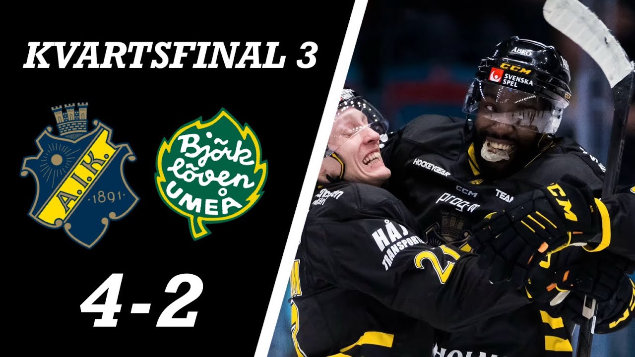 AIK - IF Björklöven | Höjdpunkter | Kvartsfinal 3 av 7 | Hockeyallsvenskans Slutspel 2024/25