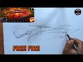 M1014 Evo gun drawing/ free fire m1014 Evo gun drawing/ Evo gun drawing free fire/ free fire Draw.