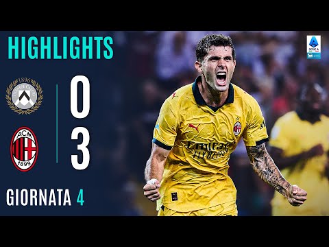 Video highlights della Udinese vs Milan (0 a 3) - Giornata 4 - Fantacalcio e fantamedie