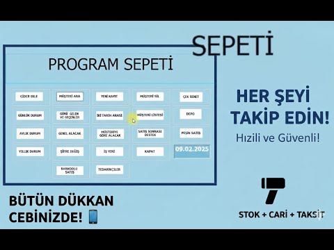 Stoklu Stoksuz Access Cari Takip Programı Tanıtım