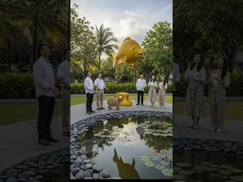 รูปปั้นปลาของคาปิบาร่าทำสิ่งนี้ได้จริงหรือเนี่ย  #shorts #viralvideo  #aivideo